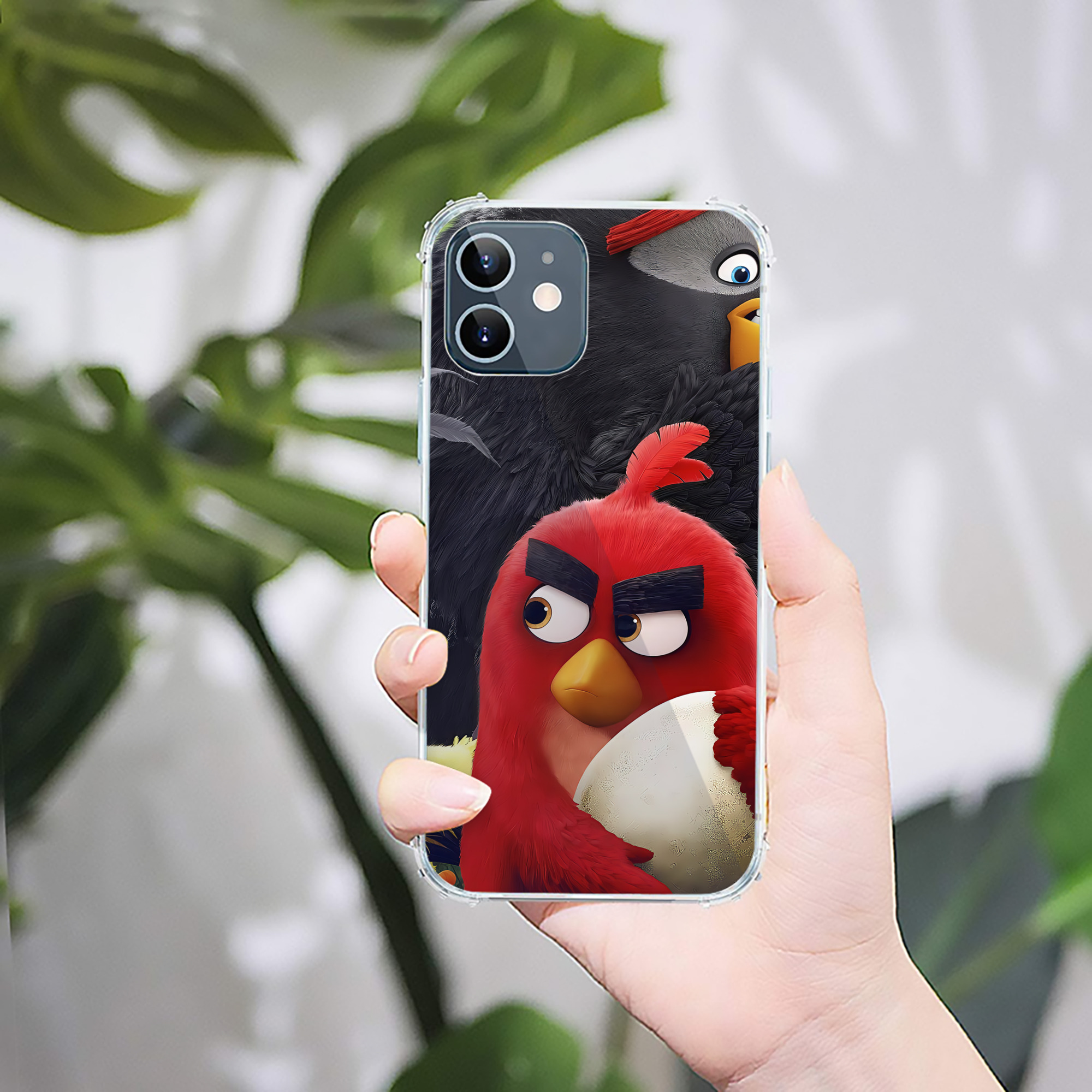 （画像用） Angry Birds アングリーバード 【iPhone 12シリーズ対応】透明スマホケース（クリアソフトケース）